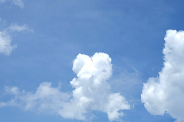 Beautiful blue sky clouds for background.