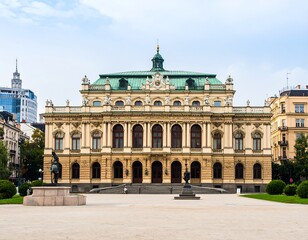 Obraz premium Grand European architecture, stately building