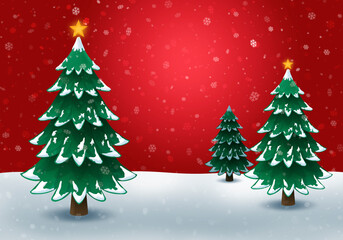 Christmas Tree Bakground, Snow Globe,
