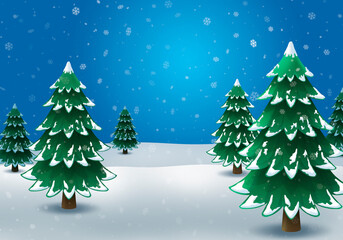 Christmas Tree Bakground, Snow Globe,
