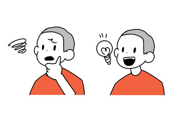 Vector set of hand-drawn kids expressing emotional changes, cute and educational style