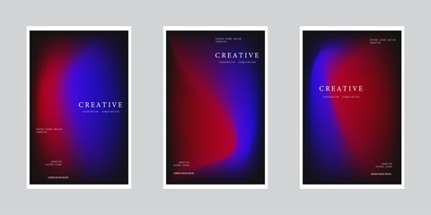 Fototapeta premium Abstract gradient poster template. Modern Covers Design. Mesh gradient background design. Trendy front page design for Banner, Poster, Flyer, Invitation and Annual Report
