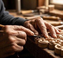 close up of hands working on the roof