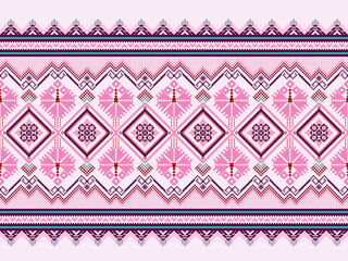 Abstract Traditional geometric ethnic fabric arabic pattern ornate elements with ethnic patterns design for textiles, rugs, clothing, sarong, scarf, batik, wrap, embroidery, print, curtain, carpet