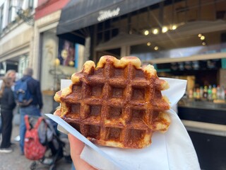 Naklejka premium Liège Waffles in Belgium