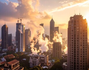 Obraz premium Generated image 地球温暖化イメージ