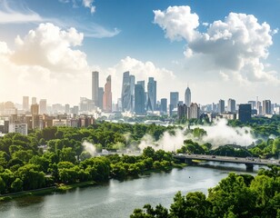 Fototapeta premium Generated image 地球温暖化イメージ