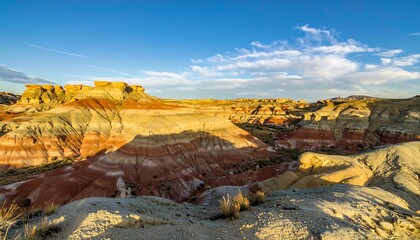 Obraz premium Colorful badlands at sunset