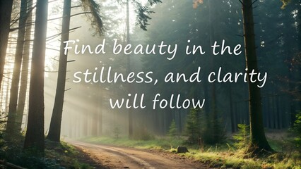 Motivational Message on a Tranquil Nature Landscape.