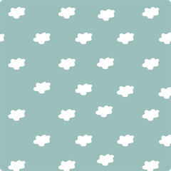 Cute Minimalist Cloud Pattern