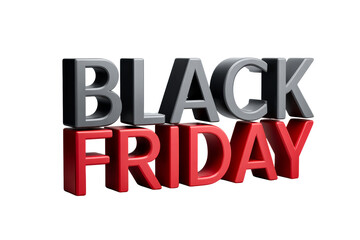 Fototapeta premium Black Friday promotional graphic with bold letters