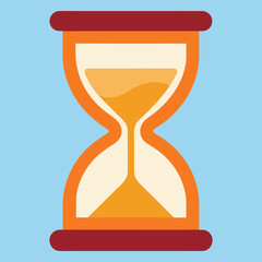 Hourglass Time Vector Illustration