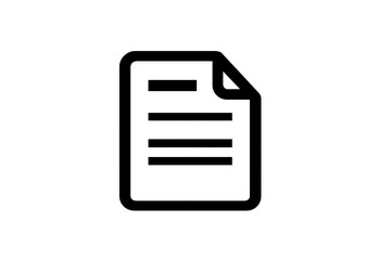 Document with blank lines for writing notes