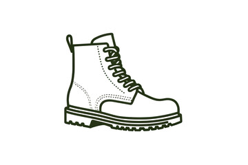 Classic lace up boot with durable sole design