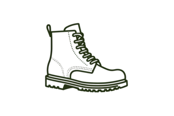 Classic lace up boot with durable sole design