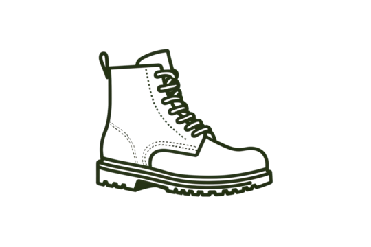 Classic lace up boot with durable sole design