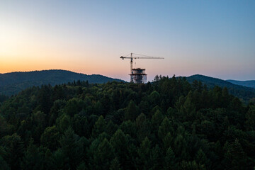 Krynica Góra Parkowa wieża widokowa. © Maciej G. Szling