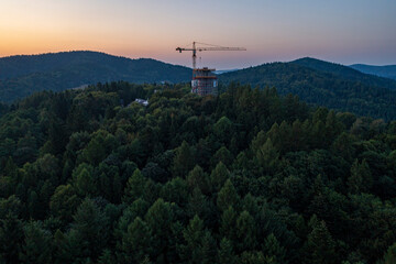 Krynica Góra Parkowa wieża widokowa. © Maciej G. Szling