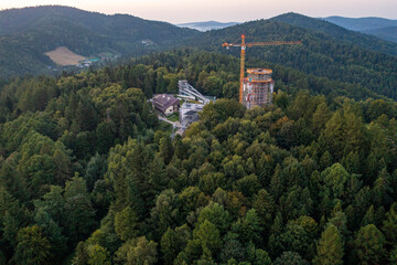 Krynica Góra Parkowa wieża widokowa. © Maciej G. Szling