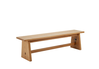 Rustic Wooden Bench Handcrafted Solid Oak Garden Seat for Outdoor  Indoor Use on transparent background
