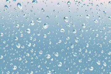 Water droplets on a frosted glass surface