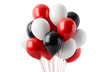 Festive colorful balloon display