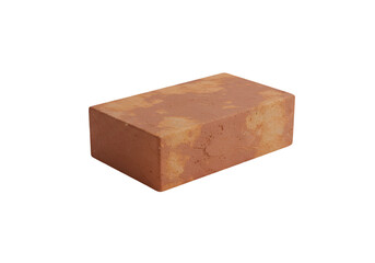 Red Clay Brick Texture Detail and Construction Material on transparent background