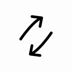 refresh reload circular icon vector sign
