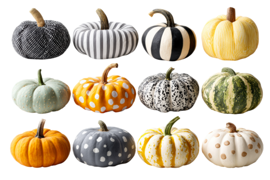 Decorative pumpkins for autumn celebration