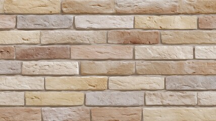 Fototapeta premium Textured brick pattern with varied earthy tones. Artificial intelligence image