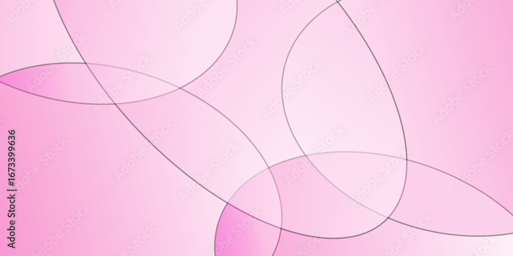 Aufkleber abstract light pink background with lines and layers. abstract circles background gradient future co