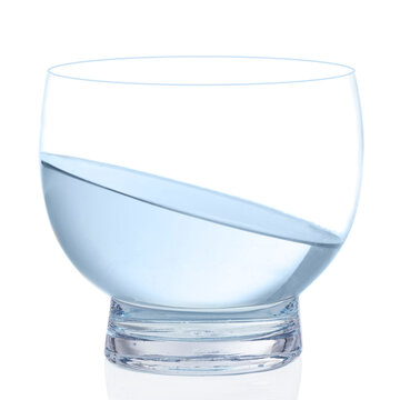 Water At Angle In Bowl