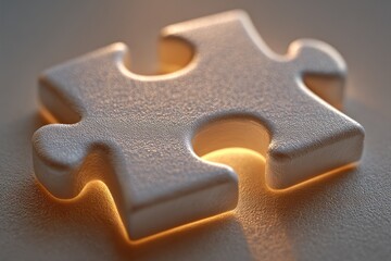 Illuminated Puzzle Piece
