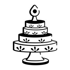 A sketchy style icon showing a tibetan reliquary