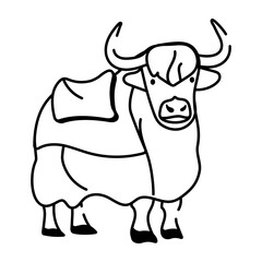 A sketchy style icon showing a tibetan reliquary