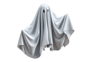 Classic ghost figure with transparent background