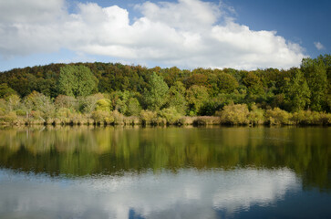 The beginning of Autumn along the River Bann at Coleraine in County Derry, Northern Ireland 