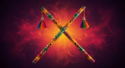 Dandiya sticks for Navratri festival