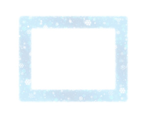 Snow Frame, Snowy frame template, 