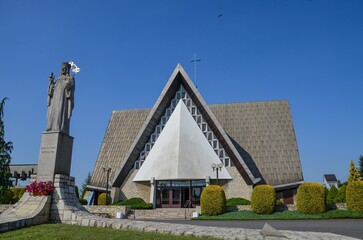 Poland, Opole Voivodeship, Strzelce Opolskie commune, Dziewkowice, August 13, 2025, church of Saints Joachim and Anna in Dziewkowice