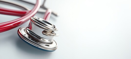 A Modern Stethoscope is displayed elegantly on a Clean and wellorganized Surface
