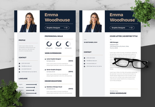 Blue And Black Resume