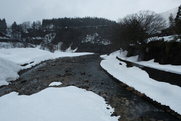 Landscape in Shirakawa Village, Gifu, Japan