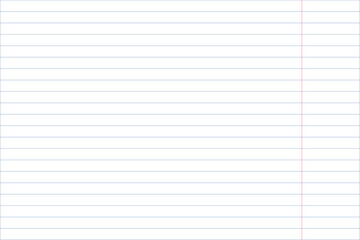 Fototapeta premium Blank grid lines white worksheet stripes exercise book.Lined paper blank. Sheet with lines and grid. Blank document sign 