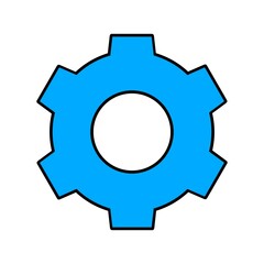 gear icon on white background