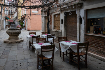The Old Town of city of Venice, Italy
