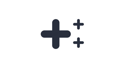 Obraz premium Discover exciting new additions with a simple plus symbol design, perfect for adding more value and growth