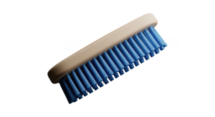 Beige Blue Cleaning Brush 3d Render