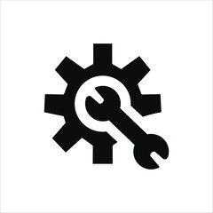 mechanical icons. simple solid vector
