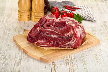 Raw beef meat for cooking